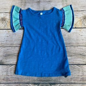 Tea Collection Girls Dress with Ruffle Sleeves sz2